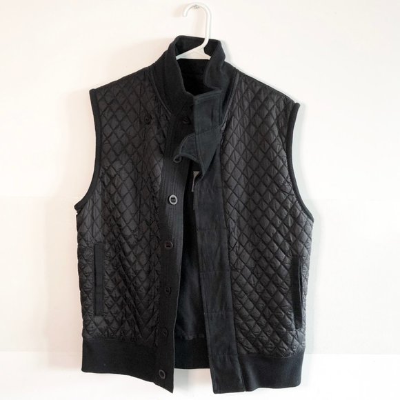 Club Monaco Black Quilted Puff Vest - Picture 4 of 8